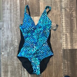 Womens aqua green brand bathing suit new with tags